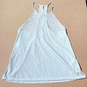 Under Armour Light Heathered Teal Racerback Tank Top Lightweight Women's Small S